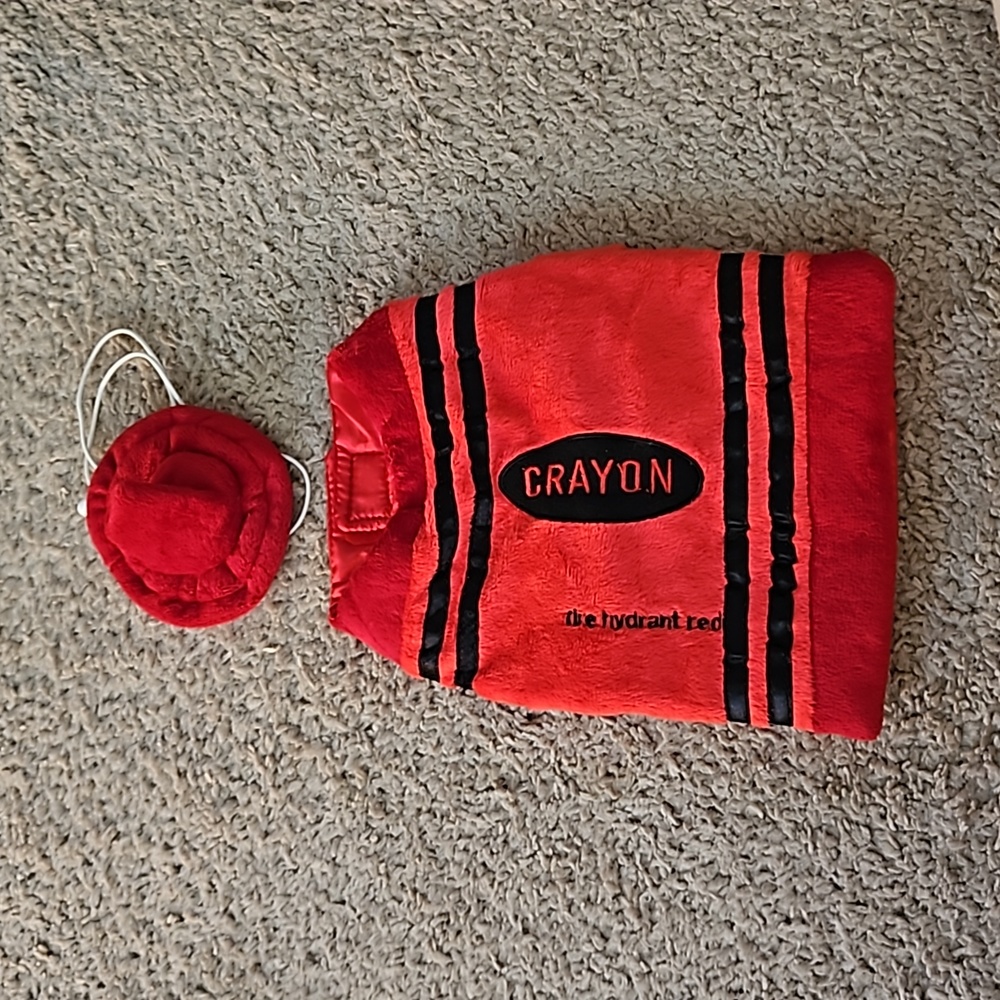 XS dog crayon costume